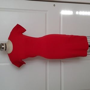 Stella McCartney Red Short Sleeve Dress